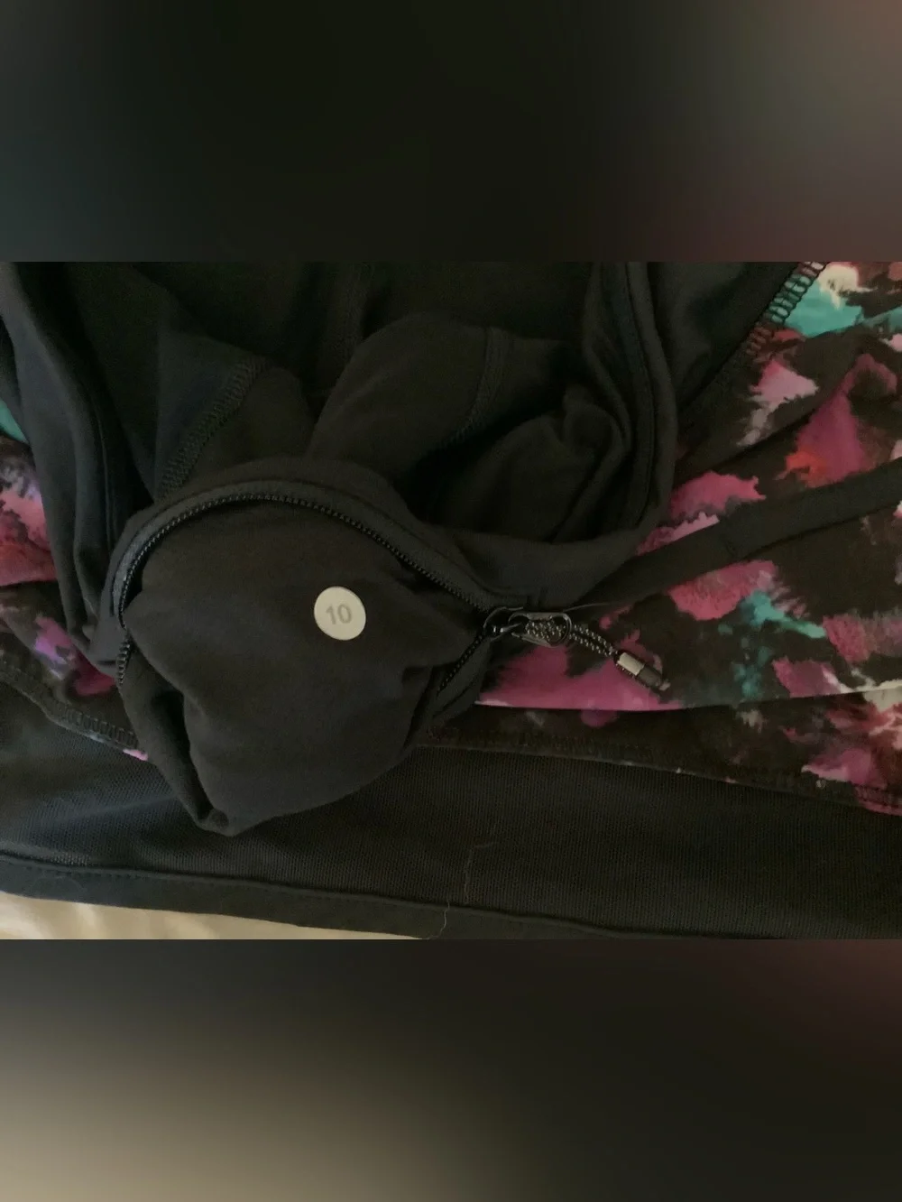 Lululemon Hotty Hot Skirt II Mini Midnight Bloom Black Deep Fuchsia/ Black sz 10
